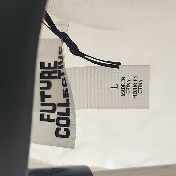 Sheer Cream Long Sleeve Blouse, Large - Picture 3 of 12